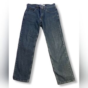 Lee's Men's Regular Fit Straight-Leg Dark Blue Jeans, Size 33X32